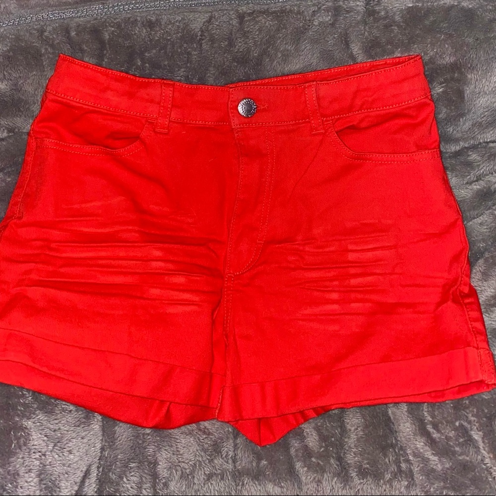 Red children’s shorts